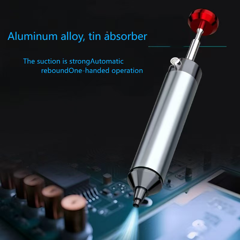 Desoldering Pump Solder - Алюминиевый мощный оловоотсос, всасывающий оловянный пистолет,