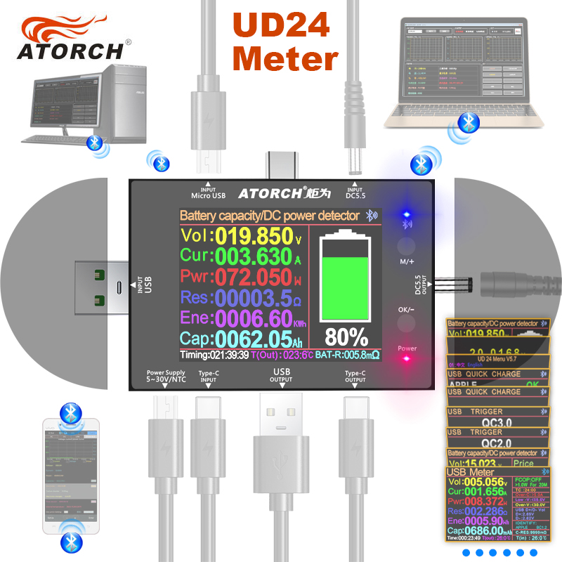 Цифровой USB-тестер UD24 2.4 д – обзор и цена Logic Analyzer Usb