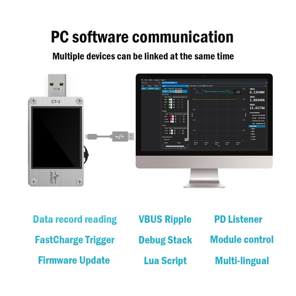 AVHzY USB 3.1 измеритель мощно – обзор и цена Logic Analyzer Usb