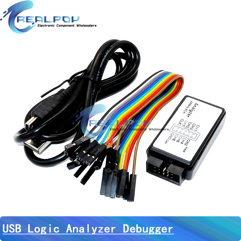 Логический анализатор USB, 24  – обзор и цена Logic Analyzer Usb