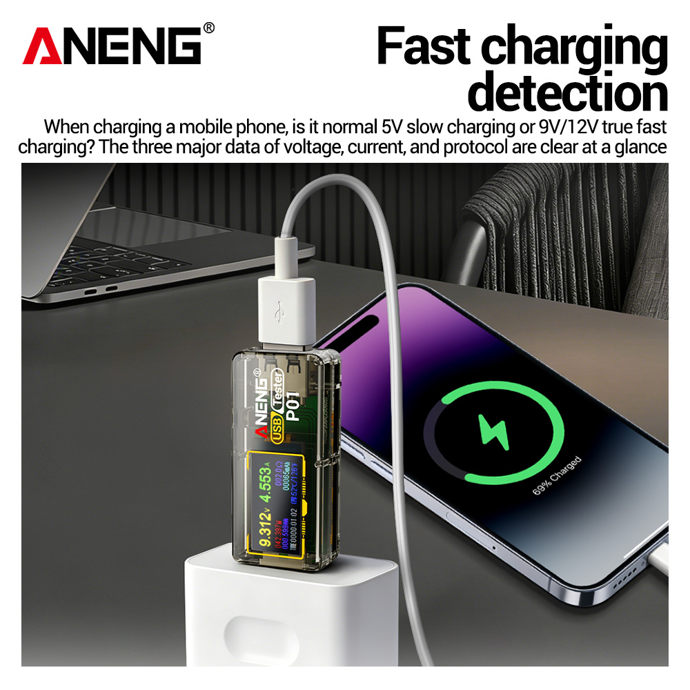ANENG P01 USB-тестер, вольтмет – обзор и цена Logic Analyzer Usb