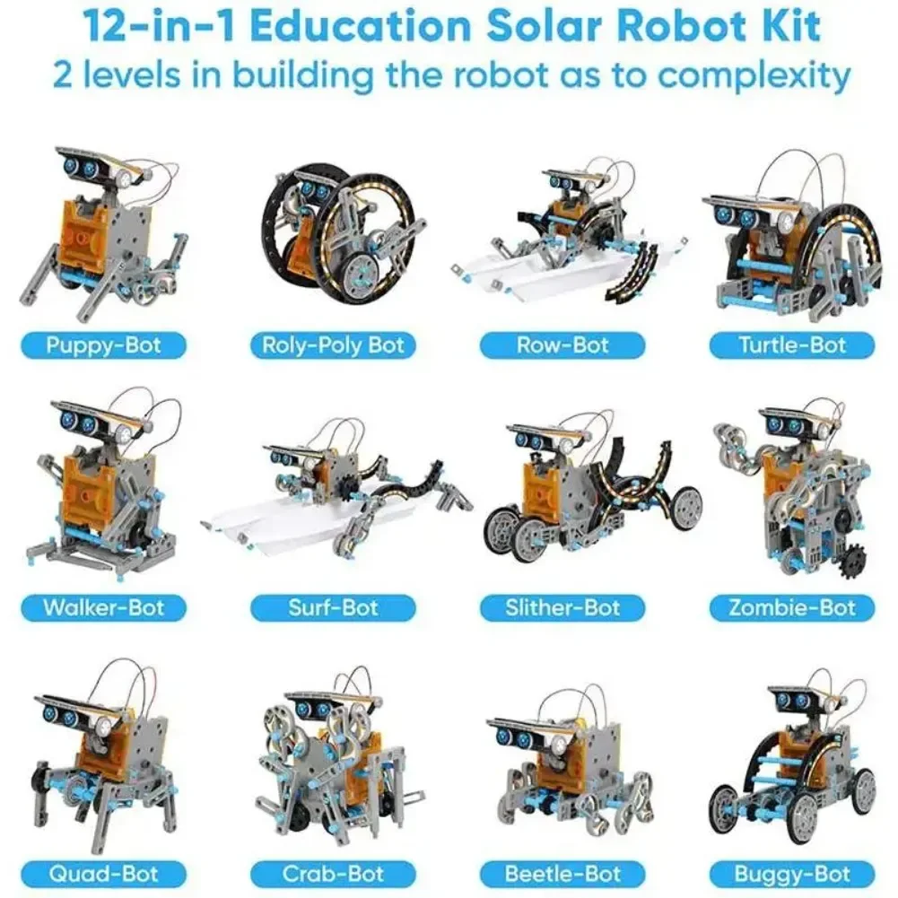 13 в 1, робот на солнечной эне – обзор и цена Diy Electronics Kids